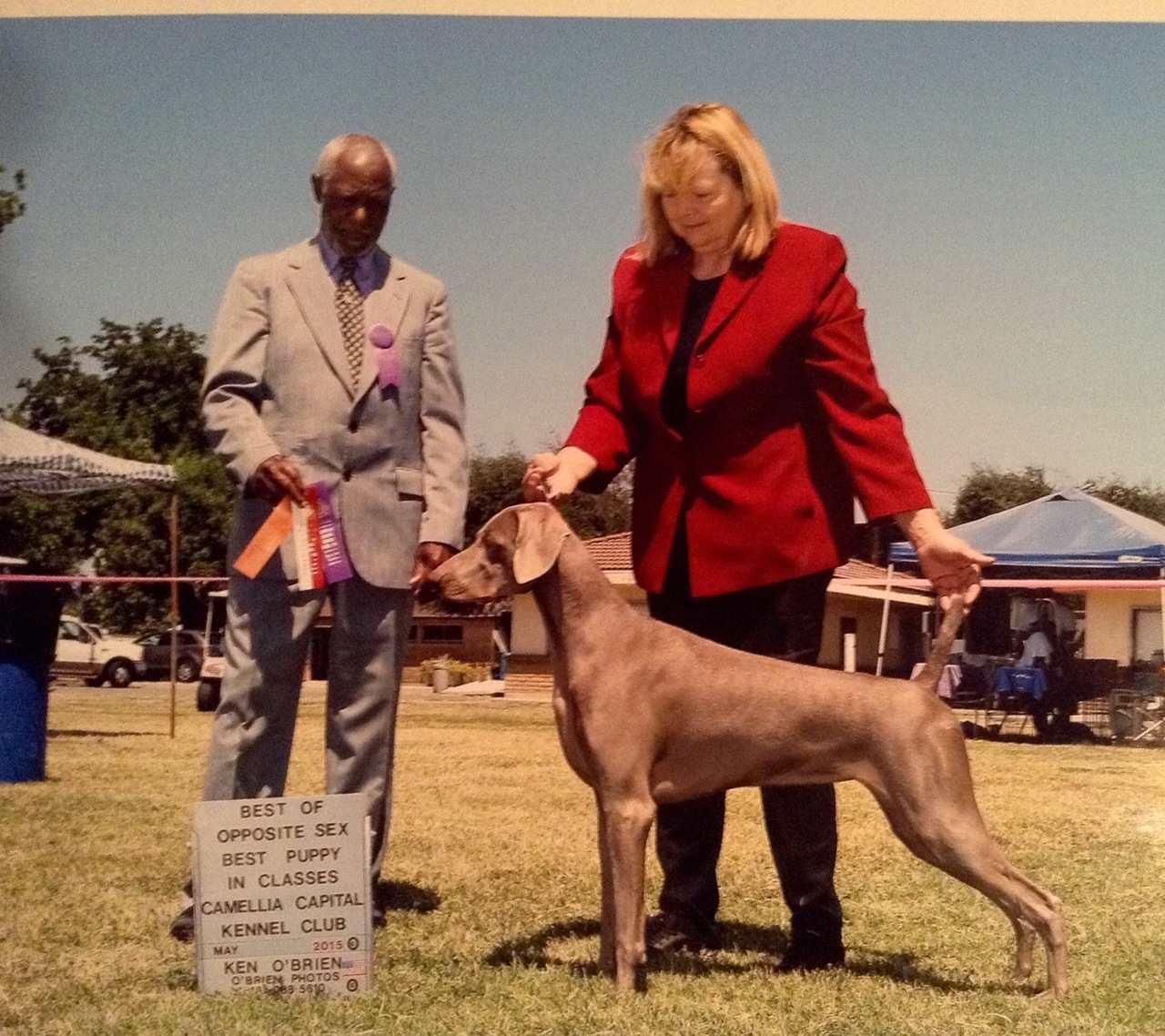 Linda at Dog Show