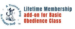 Lifetime Membership Add-on for Basic Obedience Training